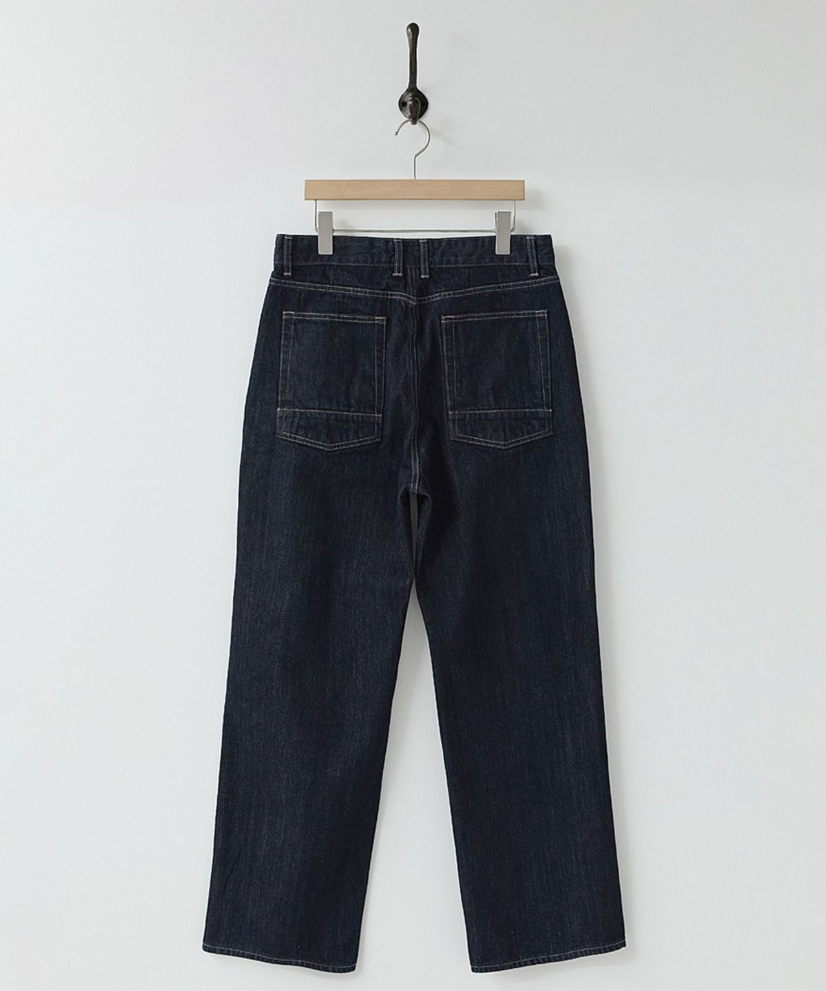 러프사이드(ROUGHSIDE) Drape Denim Pants One Washed
