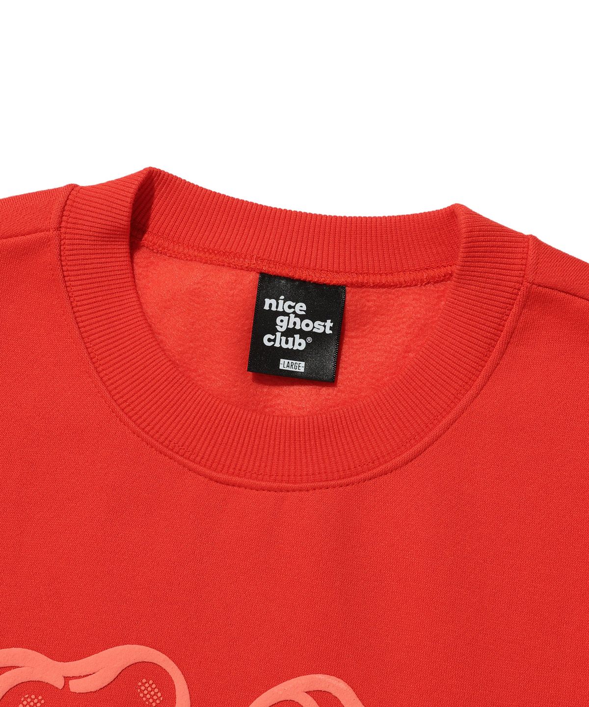 나이스고스트클럽(NICEGHOSTCLUB) GUMMY BEAR & LOGO SWEATSHIRTS_ORANGE(NG2DFUM440A)