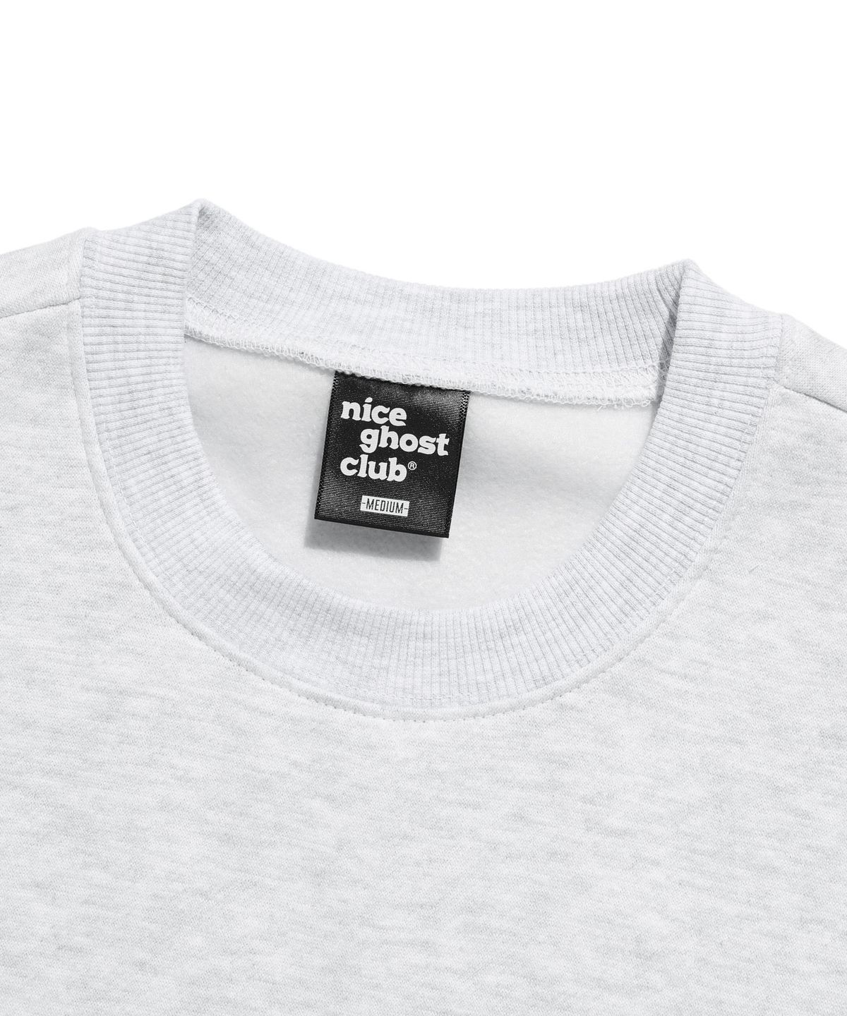 나이스고스트클럽(NICEGHOSTCLUB) SCREAM LOGO SWEATSHIRTS_LIGHT GREY(NG2DFUM450A)