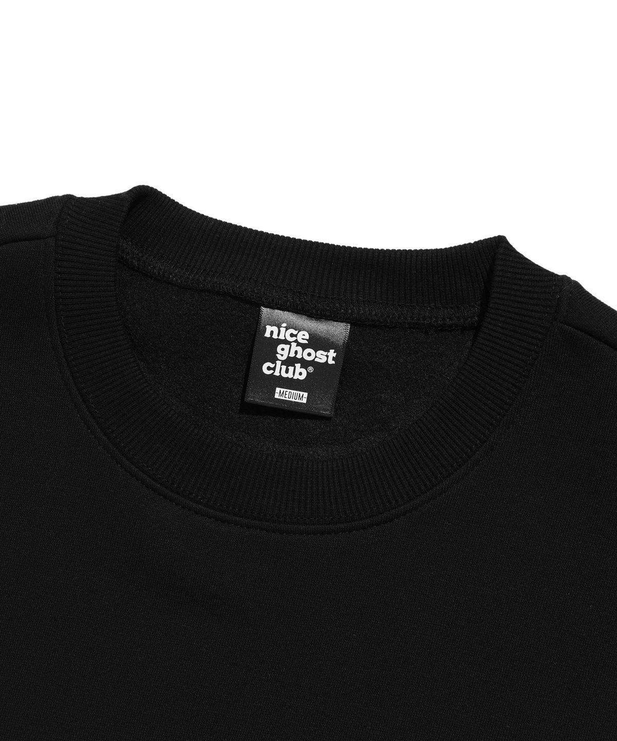 나이스고스트클럽(NICEGHOSTCLUB) SCREAM LOGO SWEATSHIRTS_BLACK(NG2DFUM450A)