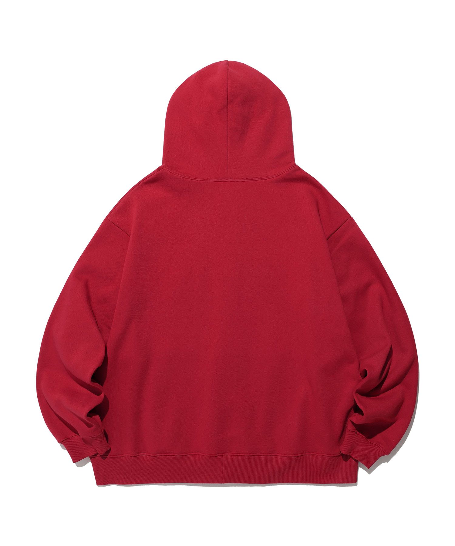 MUSINSA | NICE GHOST CLUB 3STAR LOGO ZIP HOODIE_RED(NG2DFUM483A)