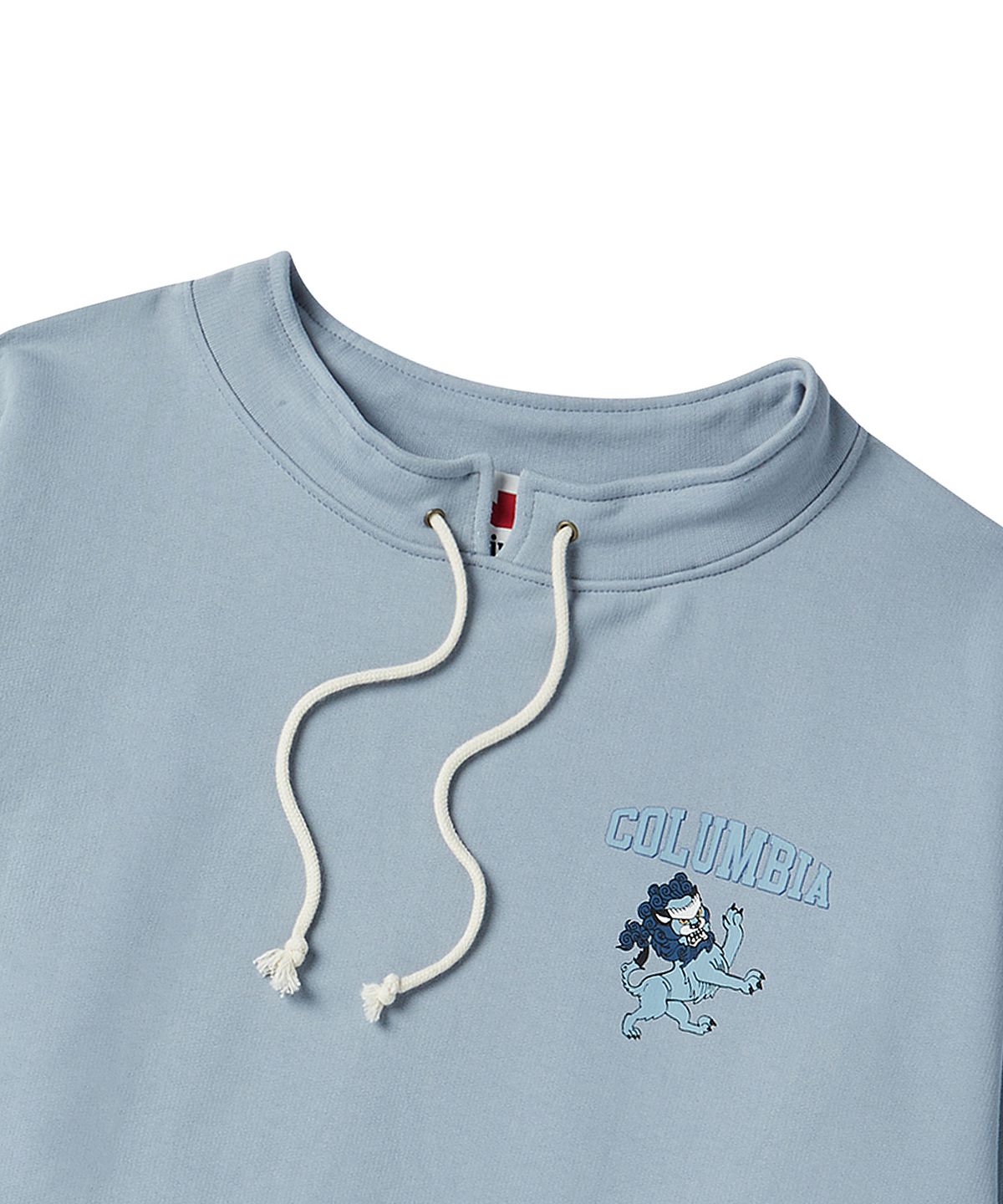 비욘드클로젯(BEYOND CLOSET) [COLLECTION LINE] 뉴 아이비 리그 하프 넥 빈티지 스웨트 셔츠 틸 블루