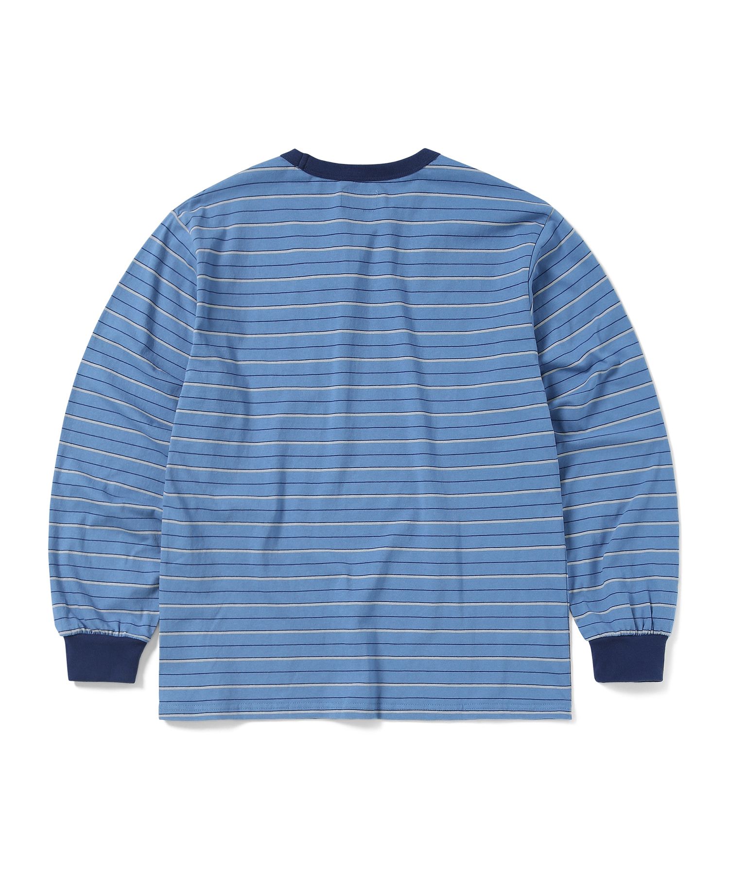 MUSINSA | thisisneverthat Bold Stripe L/S Tee Blue