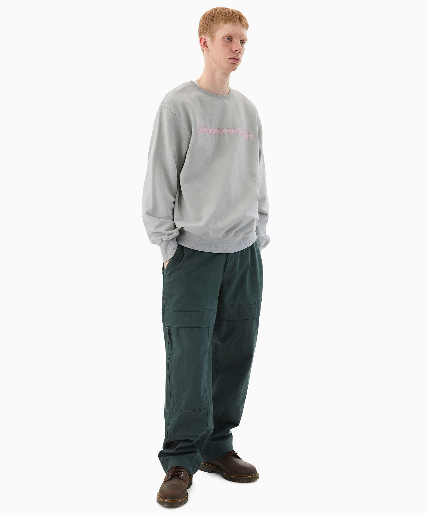 MUSINSA公式 | thisisneverthat® T-Logo Crewneck Gray