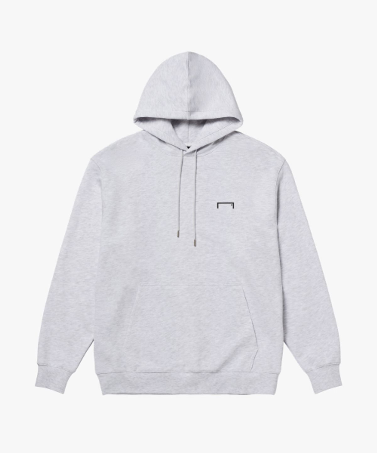 골스튜디오(GOALSTUDIO) ESSENTIAL BIG LOGO PAINTED HOODIE-MELANGE GREY
