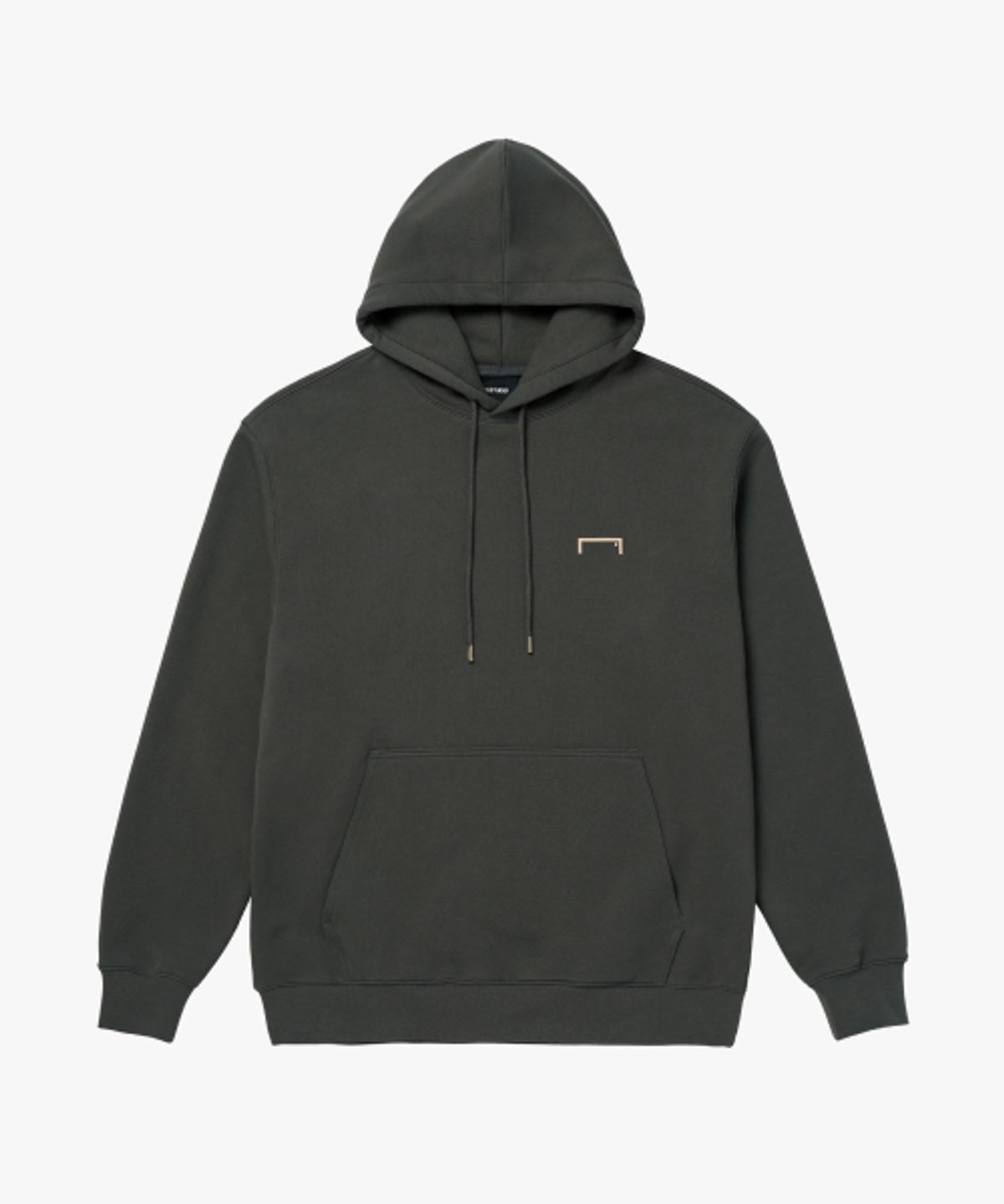 골스튜디오(GOALSTUDIO) ESSENTIAL BIG LOGO PAINTED HOODIE-CHARCOAL