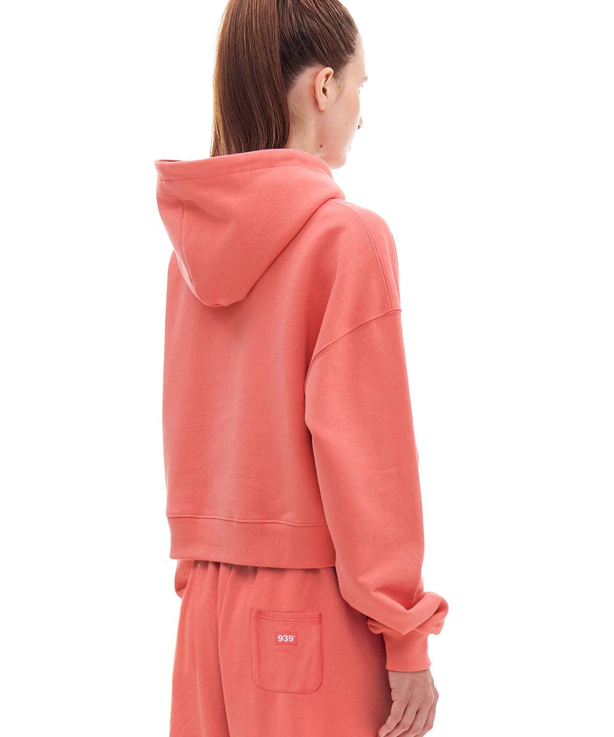 아카이브 볼드(ARCHIVE BOLD) 939 LOGO CROP HOOD (SALMON)