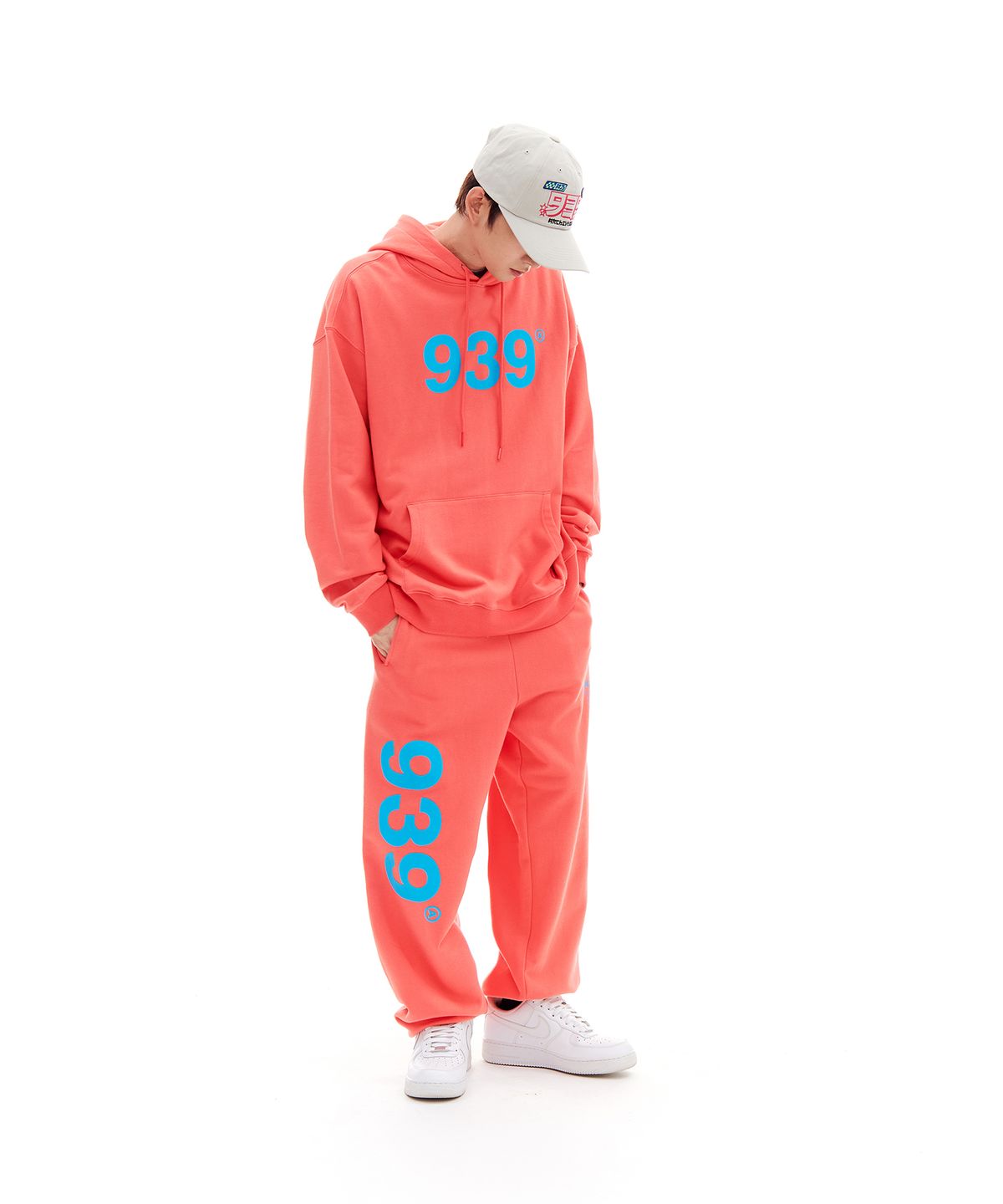 아카이브 볼드(ARCHIVE BOLD) 939 LOGO HOOD (SALMON)