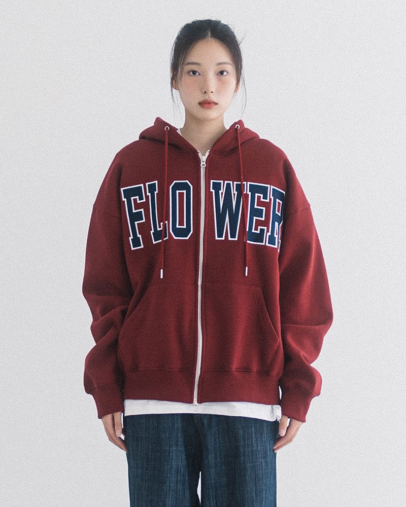 ★送料・関税込★HAVISM★FLOWER ZIP UP HOOD★ HAVISM☆韓国☆日本未入荷☆男女兼用☆人気 FLOWER ZIP UP HOOD