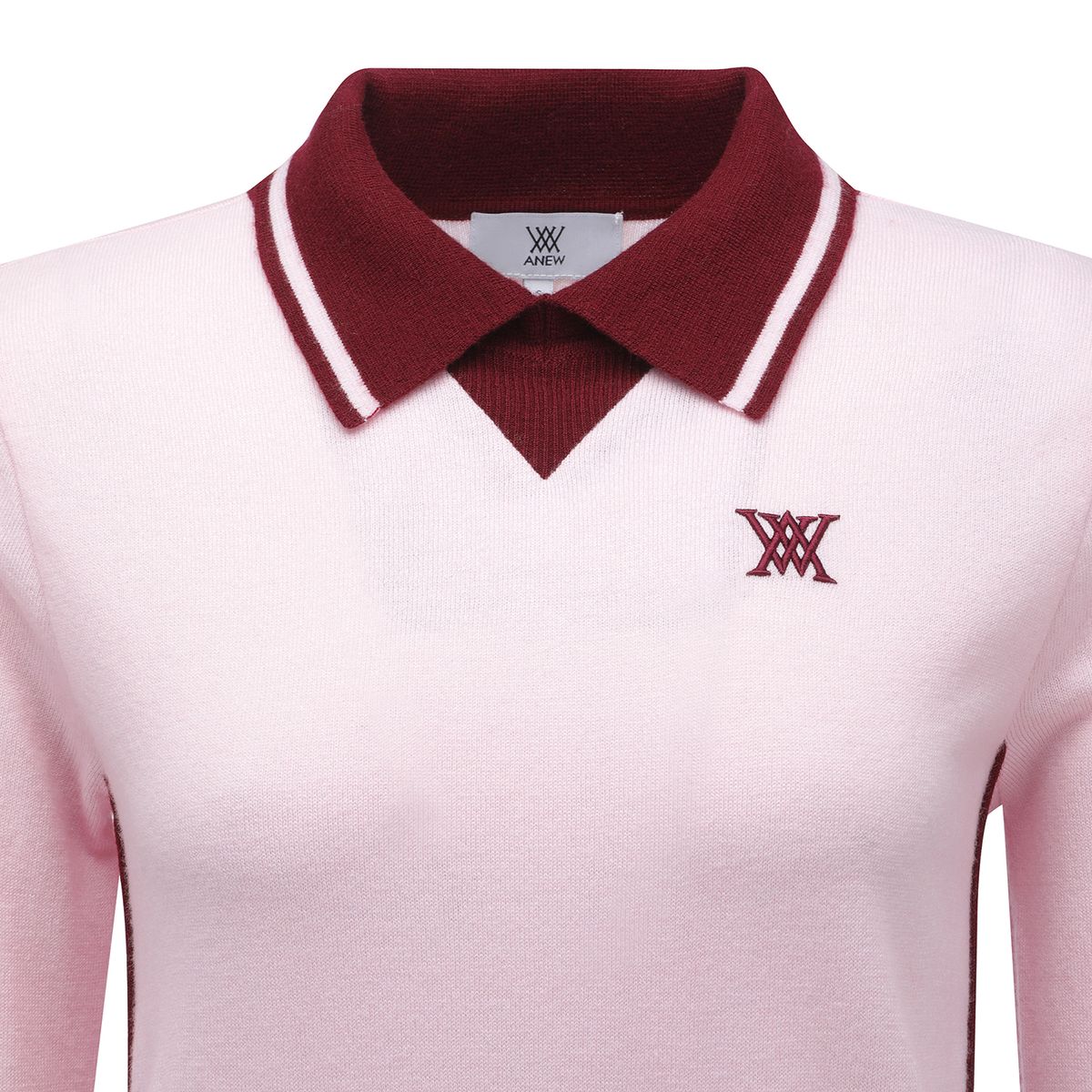 어뉴골프(ANEW GOLF) WOMEN COLLARED PSWEATER_PI