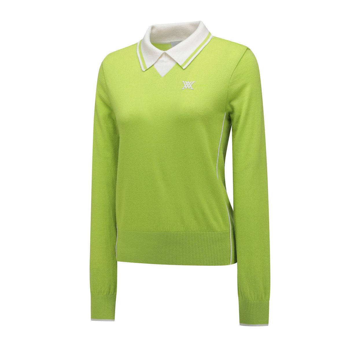 어뉴골프(ANEW GOLF) WOMEN COLLARED PSWEATER_LN