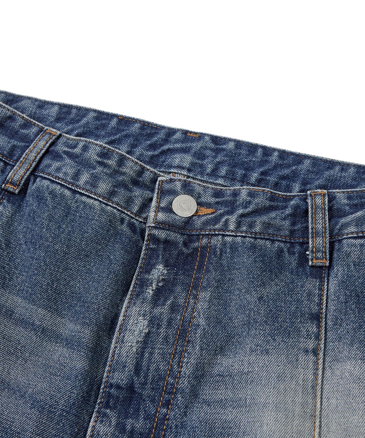 이에이(IEY) MAXI FILO DENIM PANTS Light Indigo