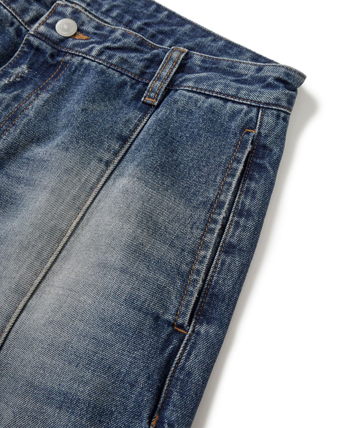 이에이(IEY) MAXI FILO DENIM PANTS Light Indigo