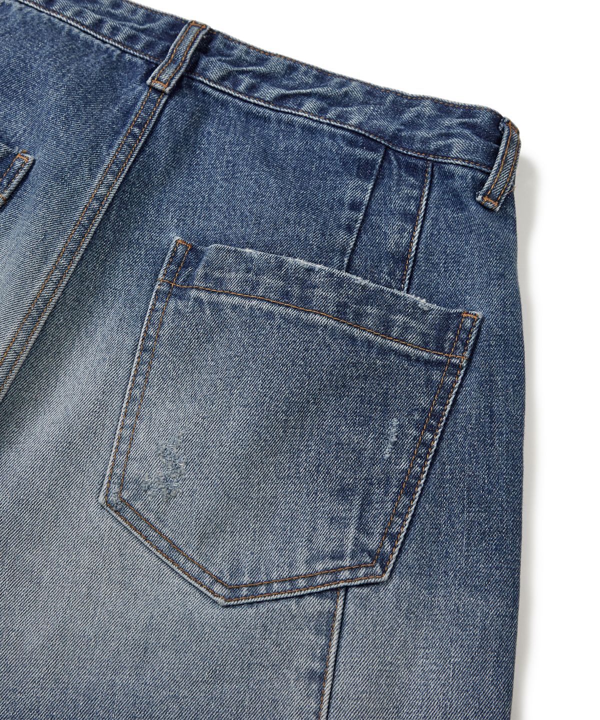 이에이(IEY) MAXI FILO DENIM PANTS Light Indigo
