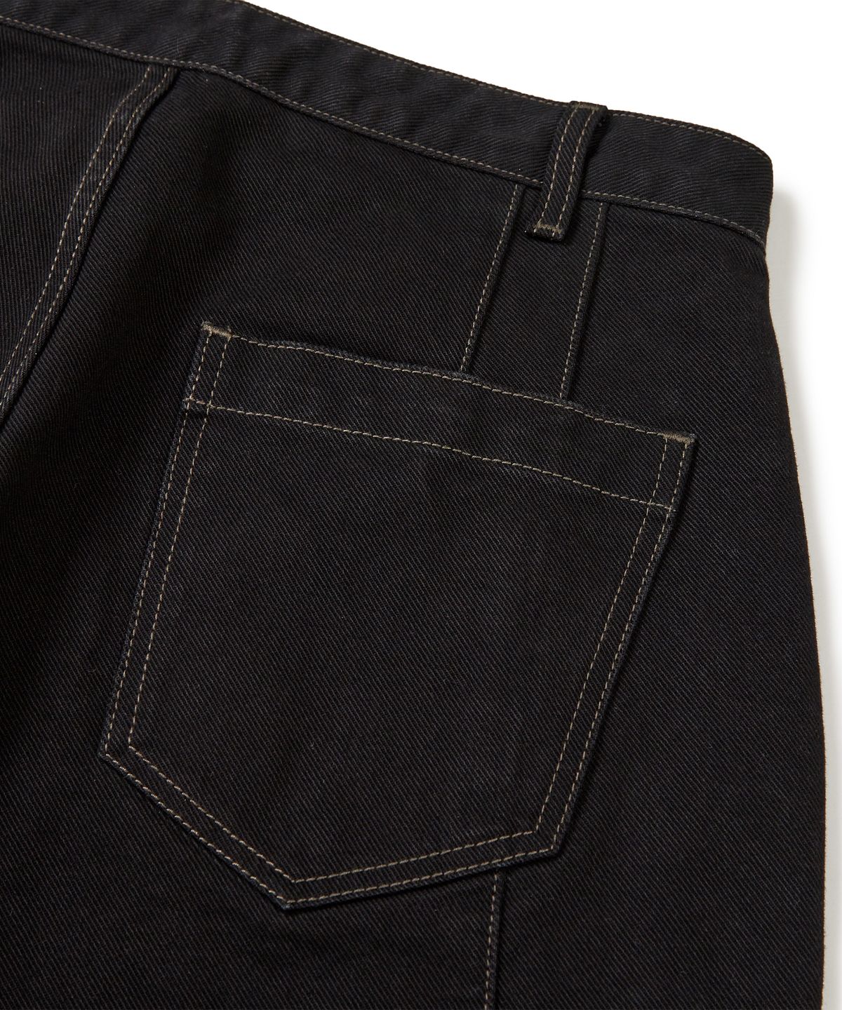 이에이(IEY) MAXI FILO DENIM PANTS Black