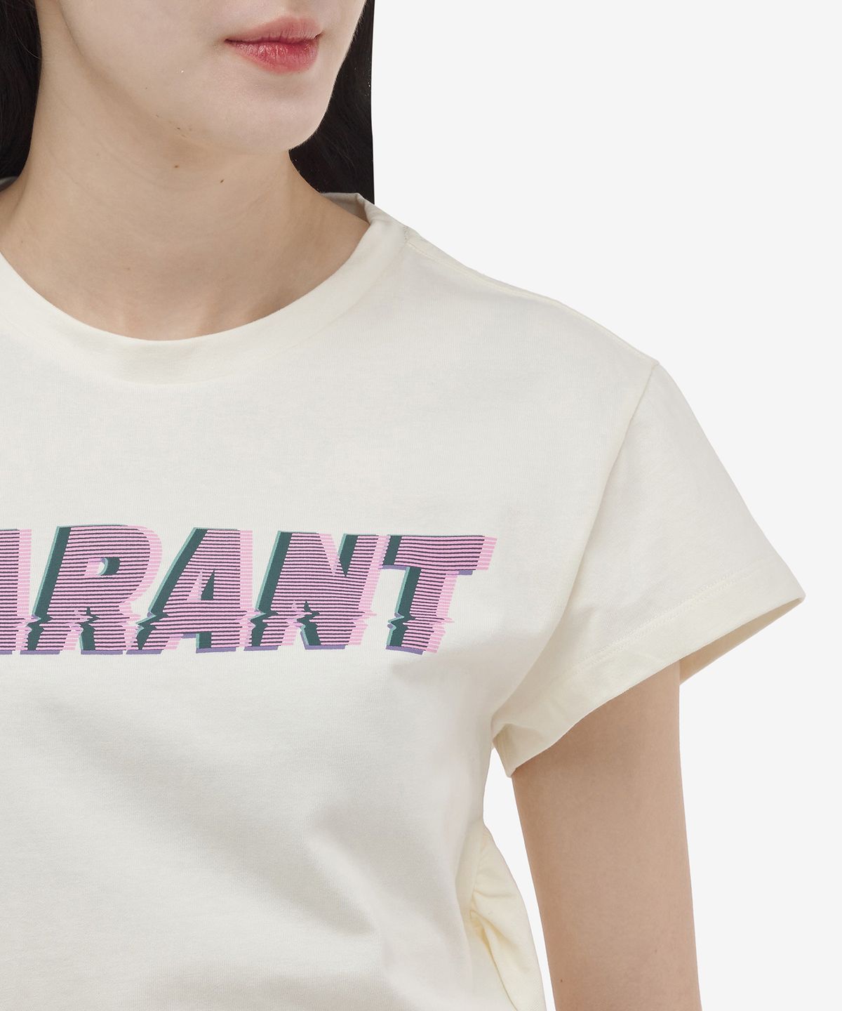이자벨마랑(ISABEL MARANT) 조디아 반소매 티셔츠 - 아이보리 / TS0033FAA1N91E90VA