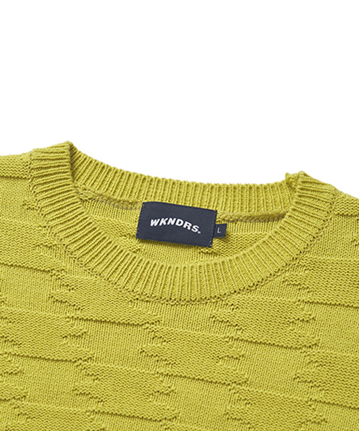 위캔더스(WKNDRS) PUZZLE SWEATER (YELLOW)