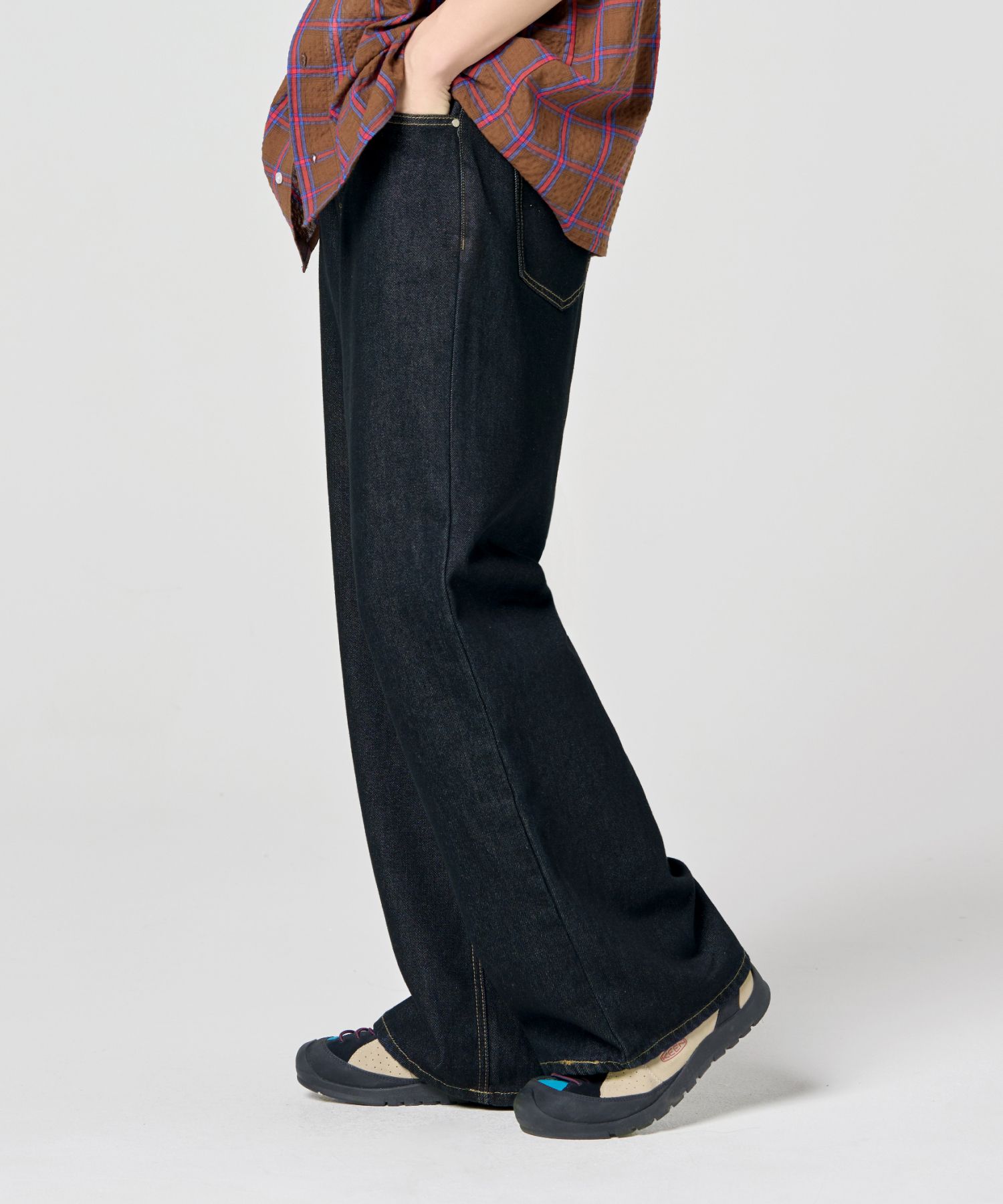 ★MUSINSA STANDARD★ Pigment Extra Wide Cargo Denim Pants Ch MUSINSA | TRILLION Double Layer Carpenter Cargo Denim Pants