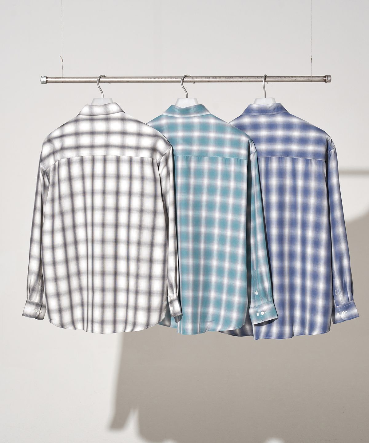 제로(XERO) Tender Ombre Check Shirts [3 Colors]