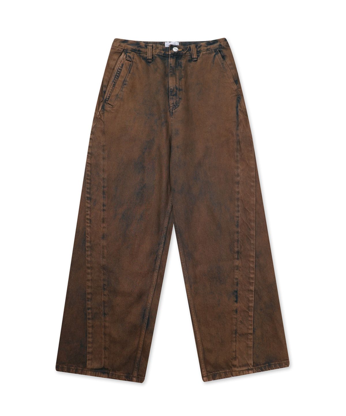 그레일즈(GRAILZ) STREAMLINE DENIM PANTS [BROWN]