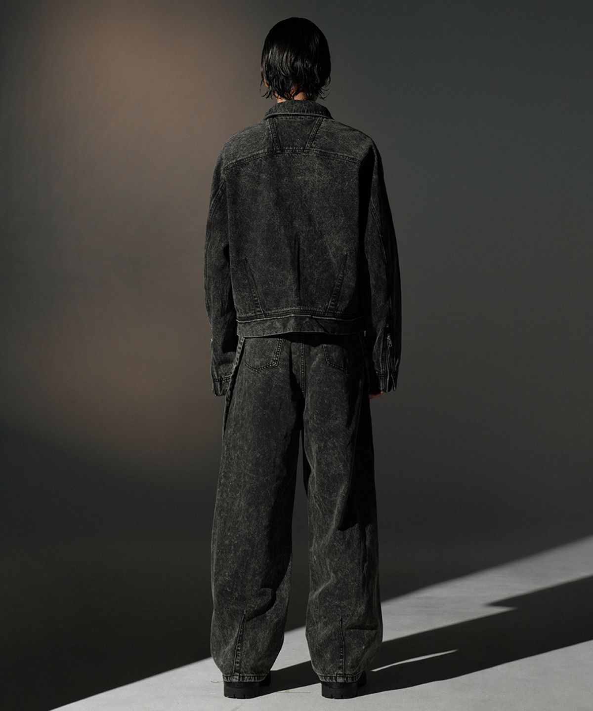 그레일즈(GRAILZ) STREAMLINE DENIM PANTS [BROWN]