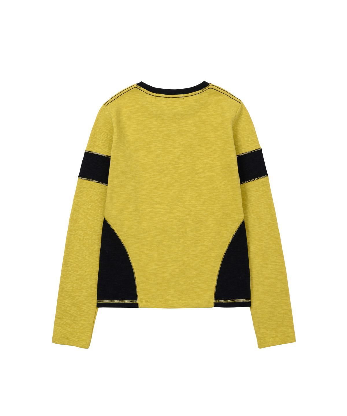 웰빙익스프레스(WELLBEING EXPRESS) Melange Color Block Top Yellow