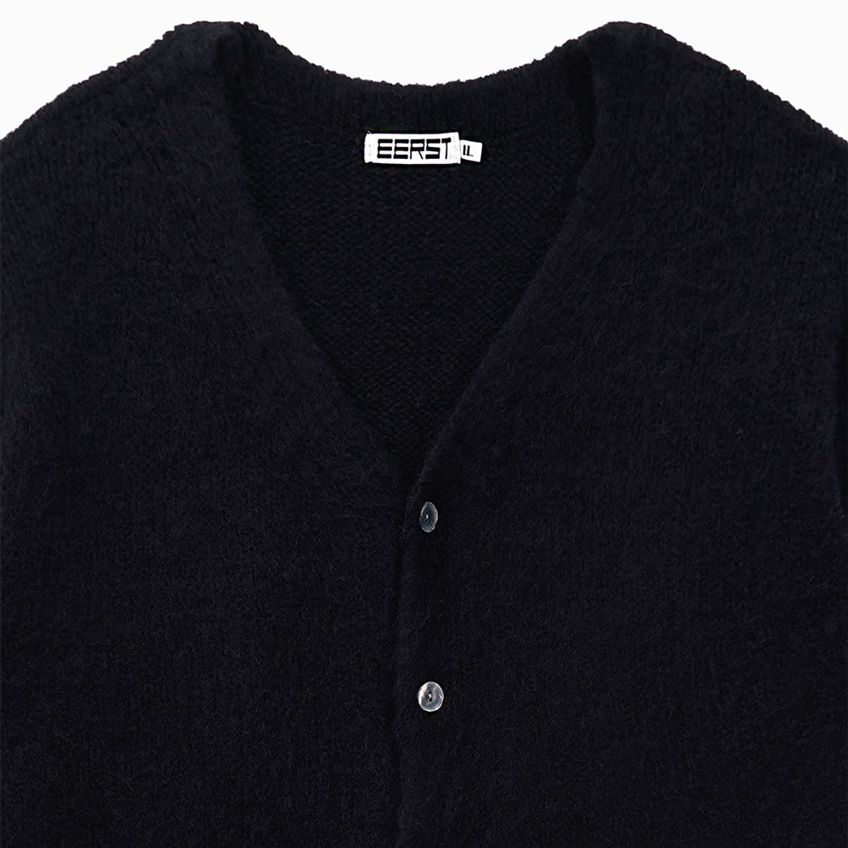 이어스트(EERST) BRUSH CARDIGAN [BLACK]