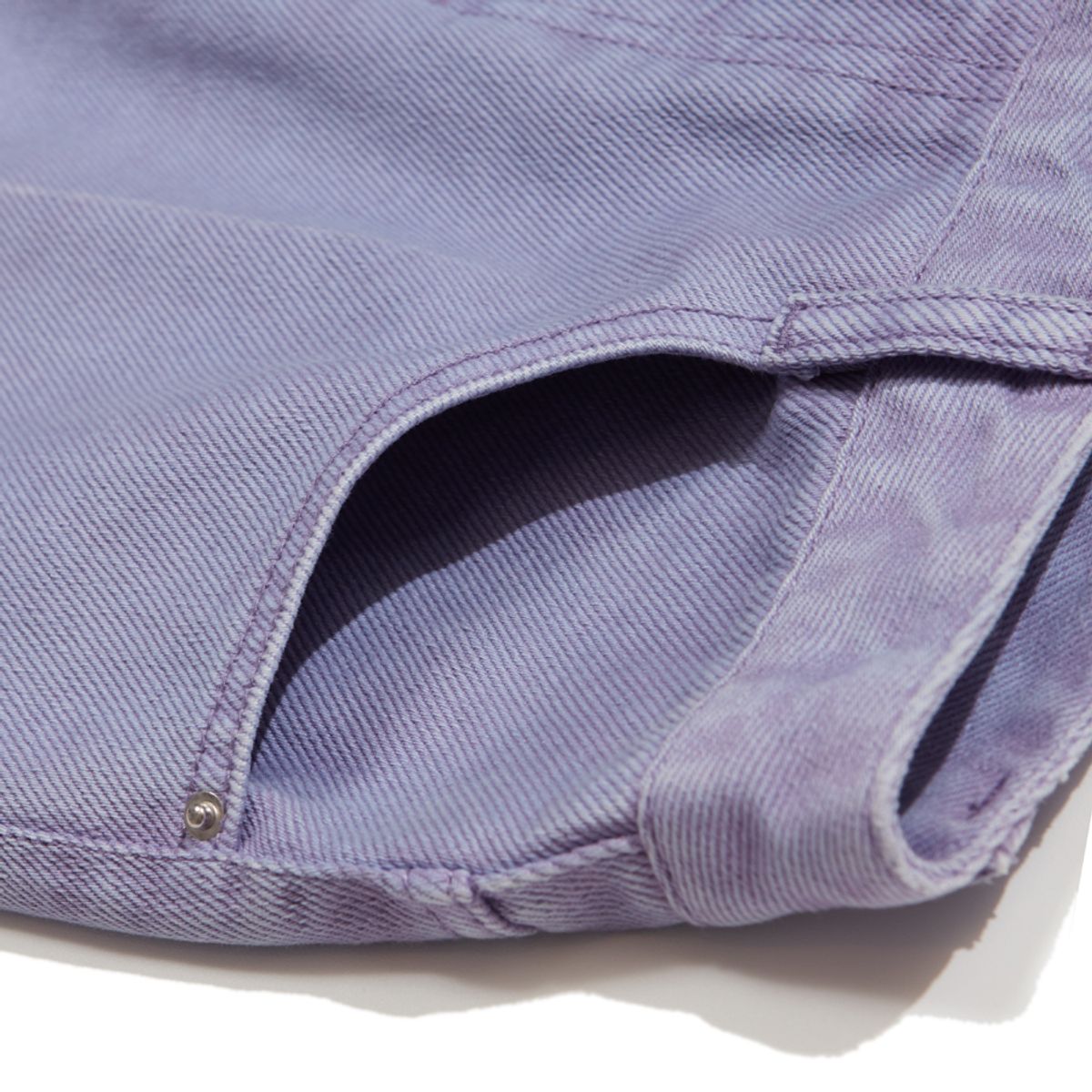 마크엠(MARKM) (W) SEMI BOOTSCUT DAMAGE DYEING PANTS PUPPLE