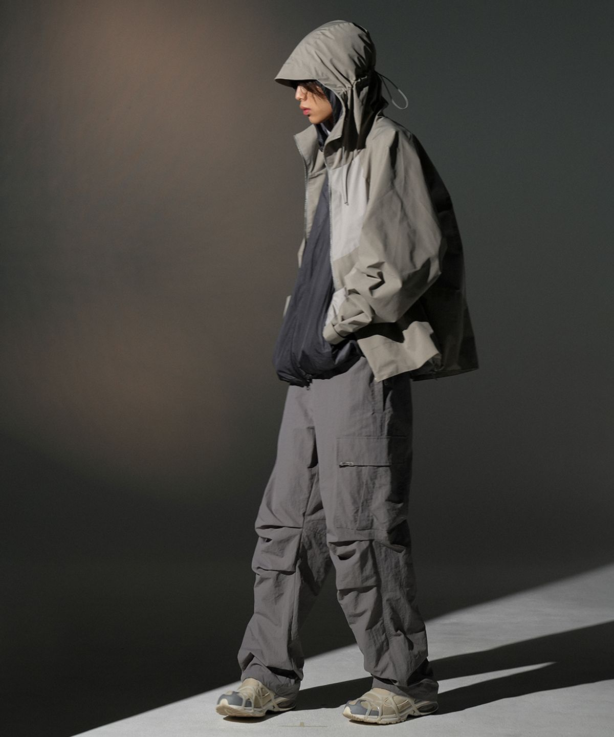 그레일즈(GRAILZ) ESSENTIAL SHELL JACKET [GREY]