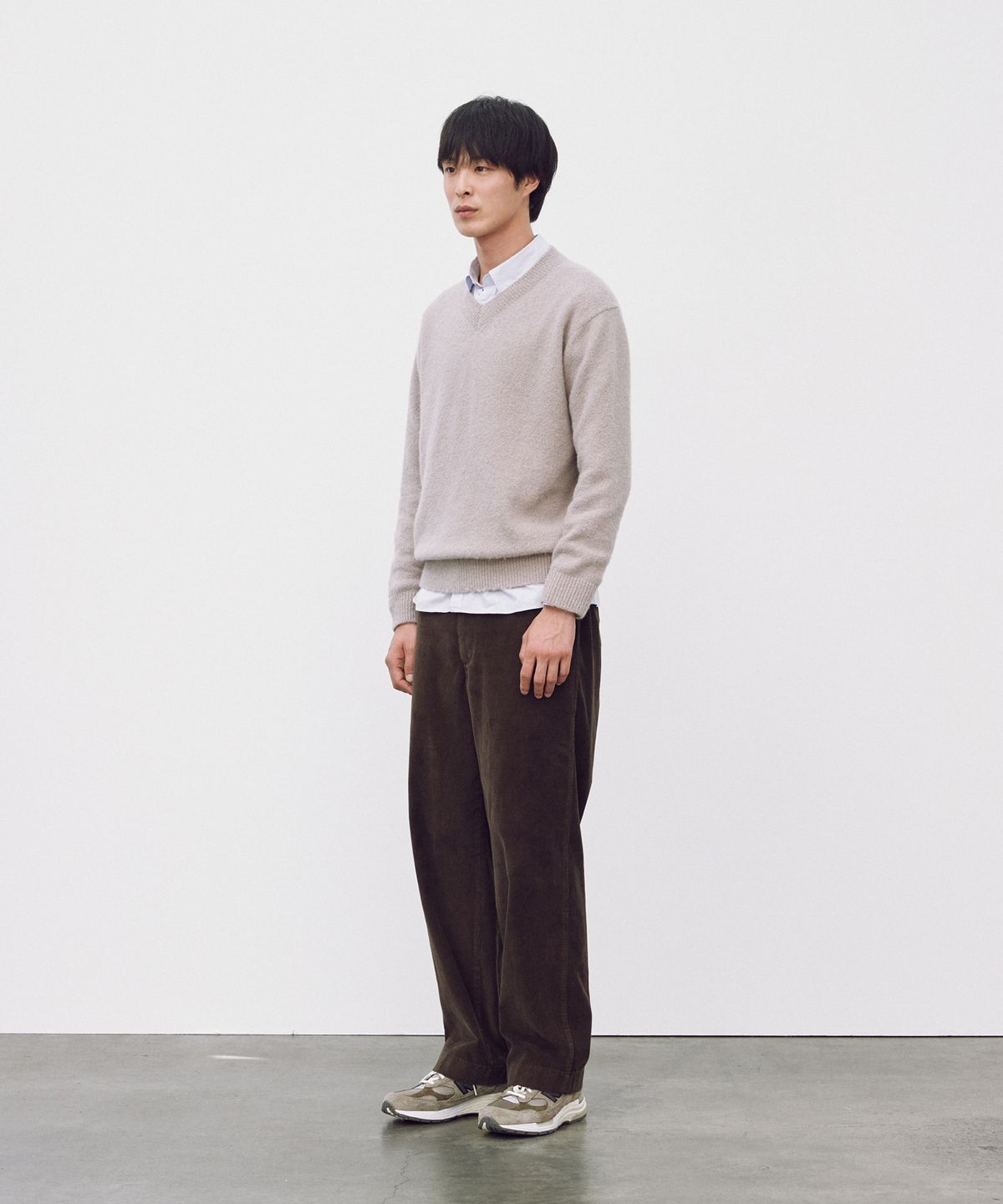 포터리(POTTERY) V-Neck Knit - Warm Beige