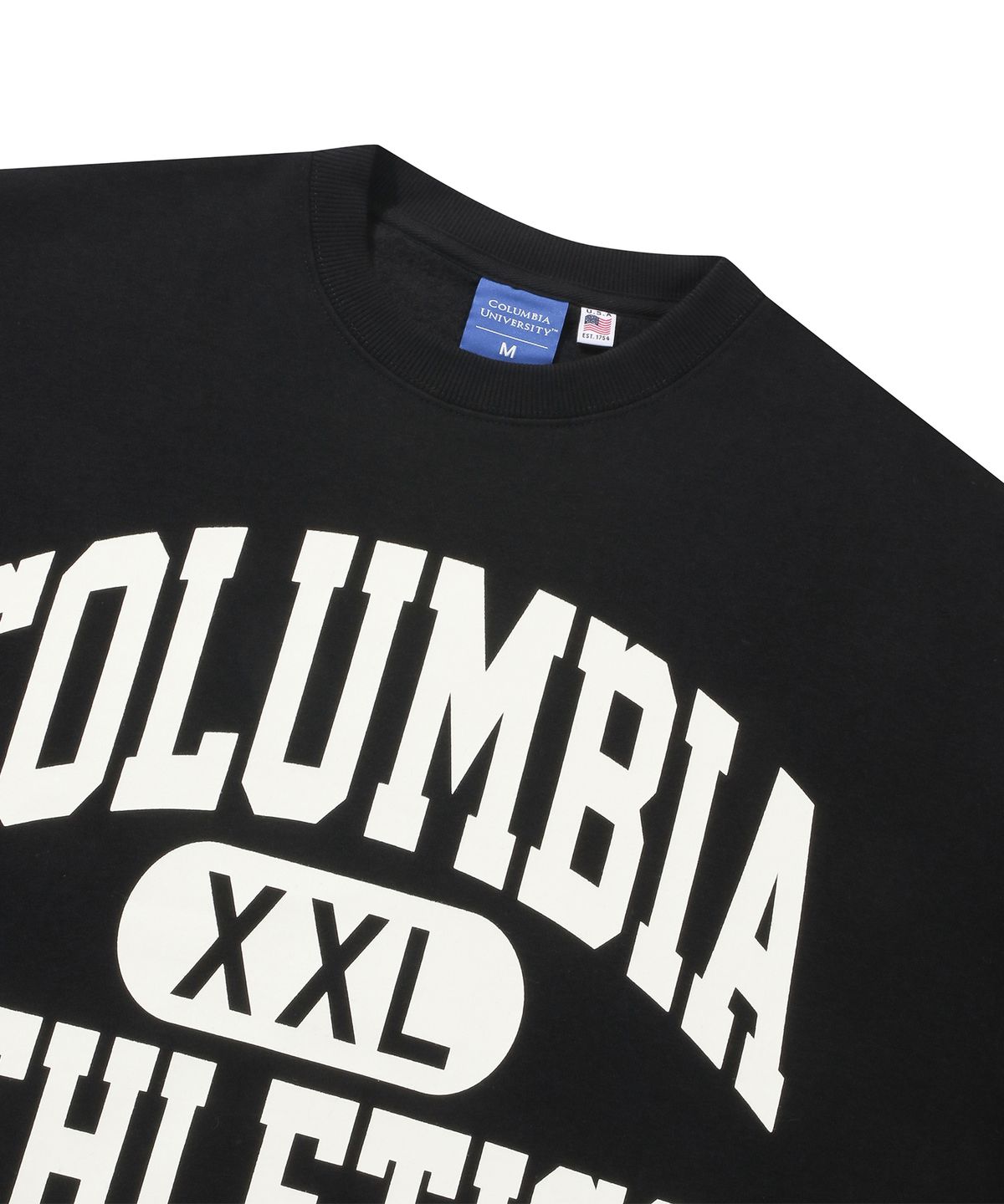 컬럼비아 유니버시티(COLUMBIA UNIVERSITY) XXL OVERSIZE LOGO FLEECE SWEATSHIRTS 블랙