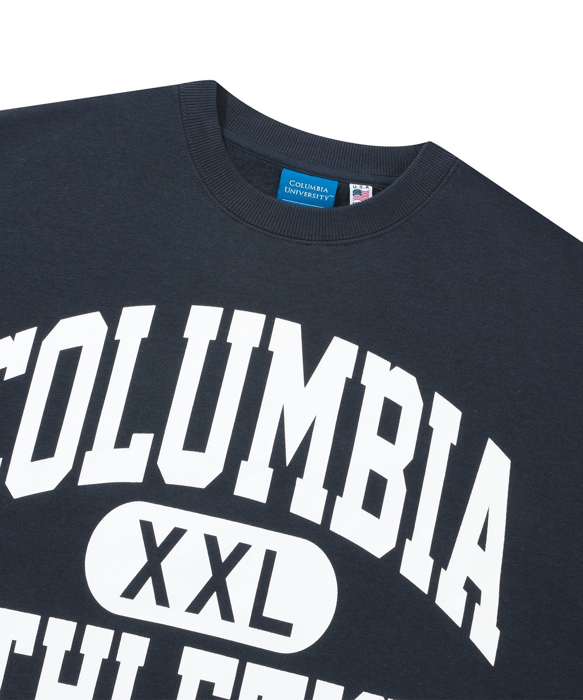 컬럼비아 유니버시티(COLUMBIA UNIVERSITY) XXL OVERSIZE LOGO FLEECE SWEATSHIRTS 크라운네이비