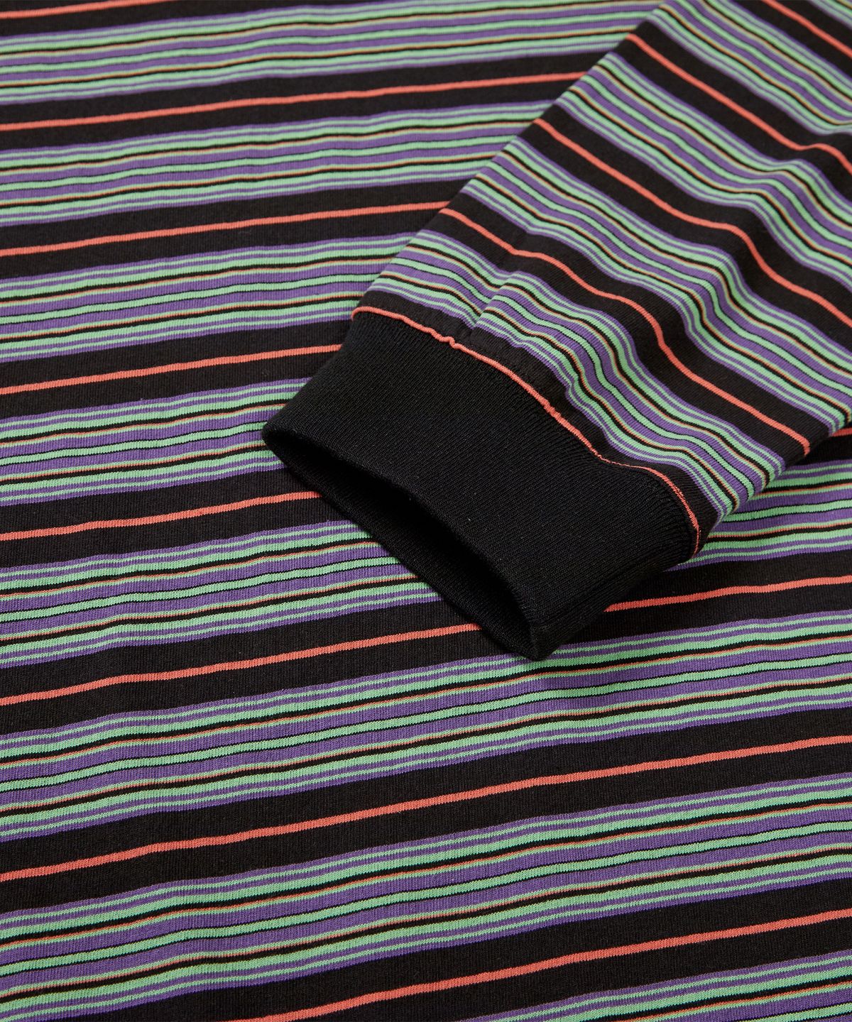 이에이(IEY) KID STRIPE COLLAR T-SHIRT Black