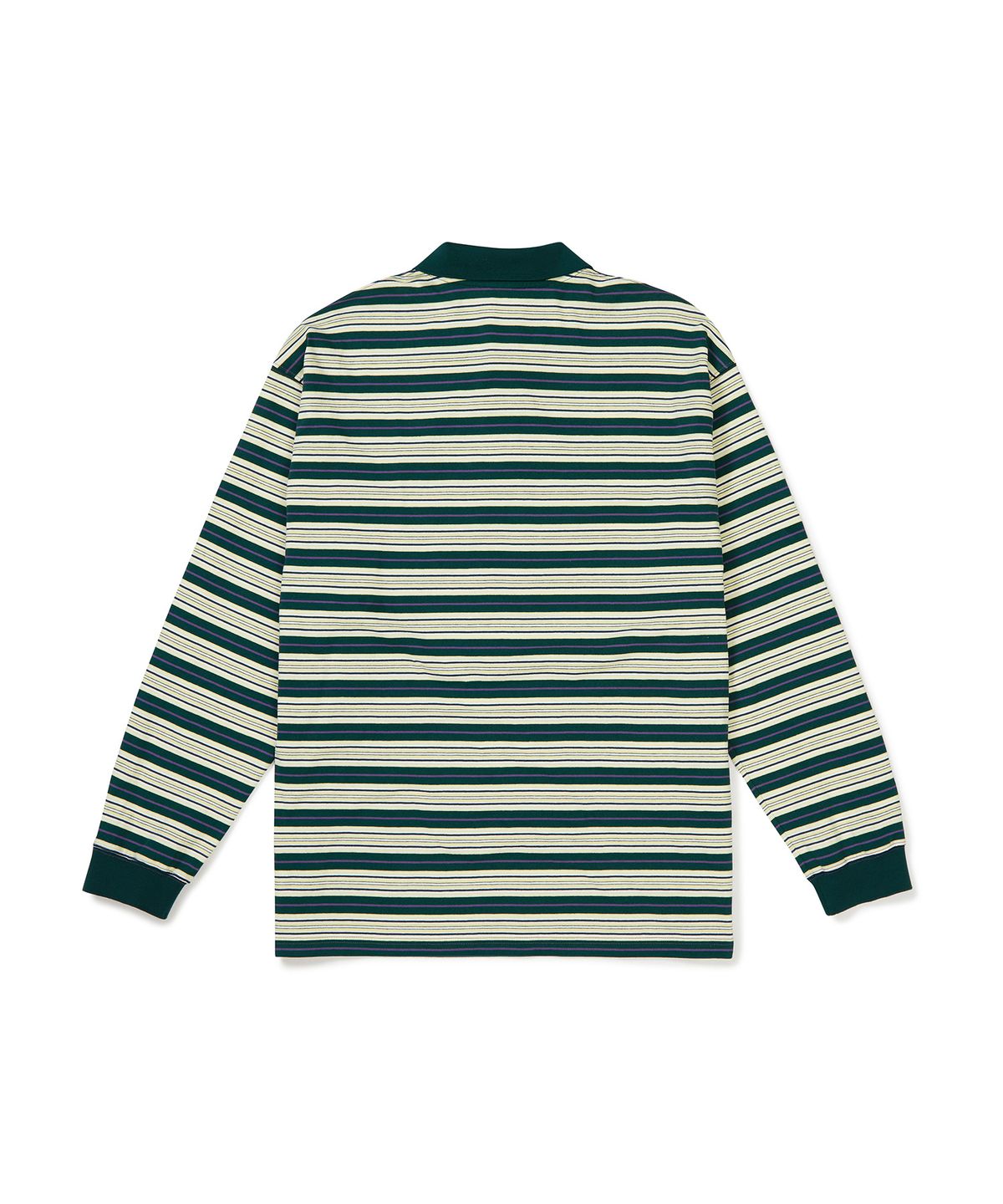 이에이(IEY) KID STRIPE COLLAR T-SHIRT Green