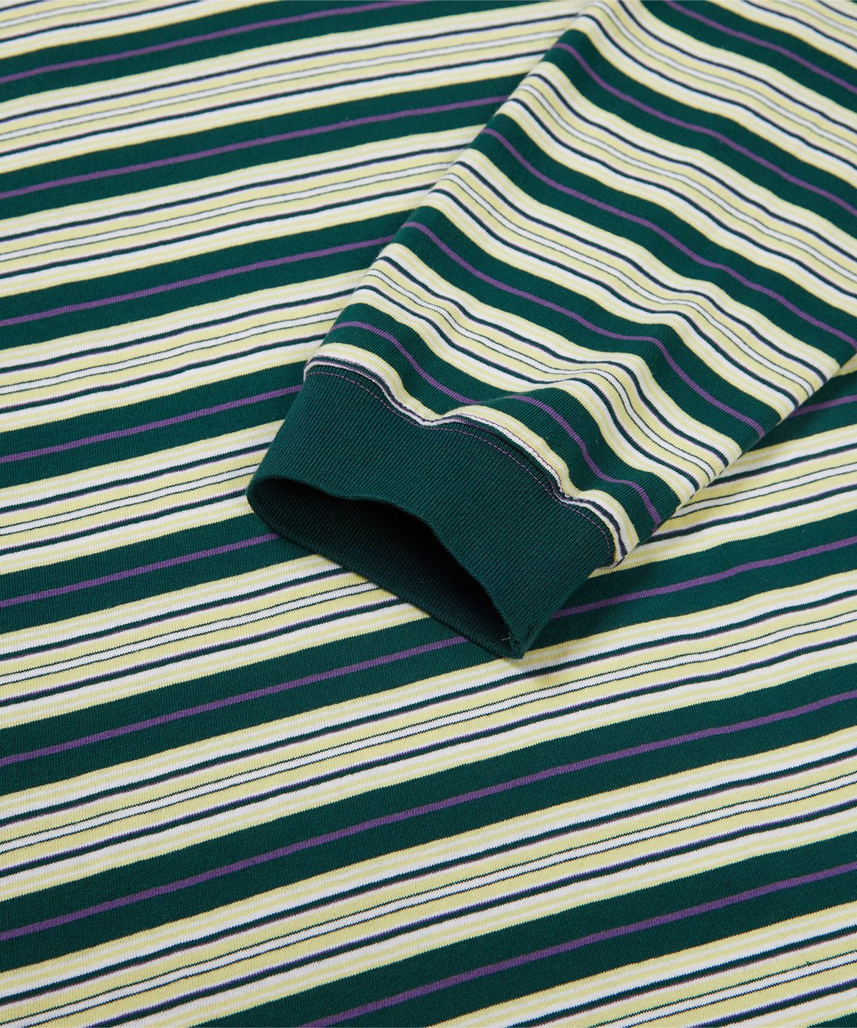 이에이(IEY) KID STRIPE COLLAR T-SHIRT Green