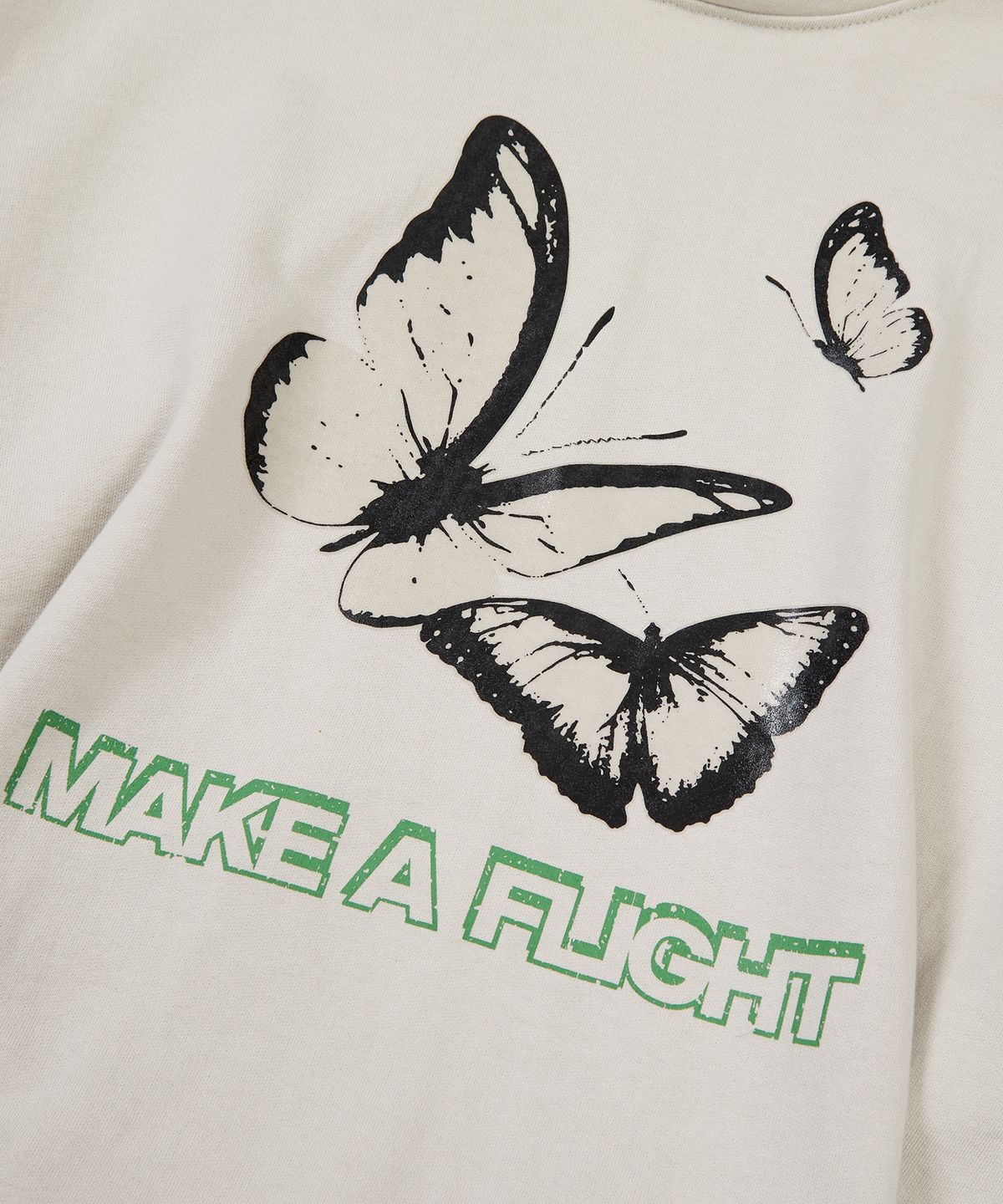 이에이(IEY) BUTTERFLY OVER HOODIE Ivory