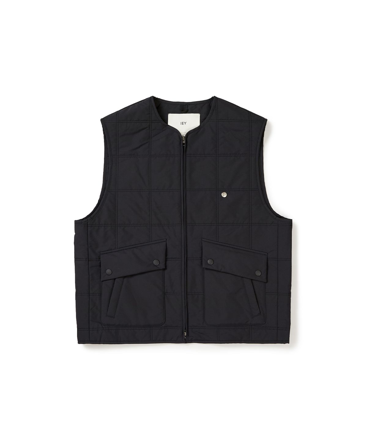 이에이(IEY) CROSS QUILTING VEST Black