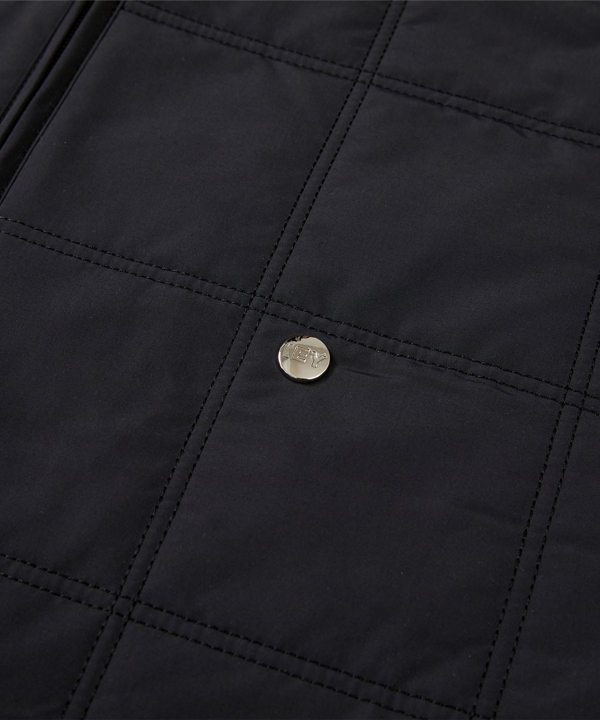 이에이(IEY) CROSS QUILTING VEST Black