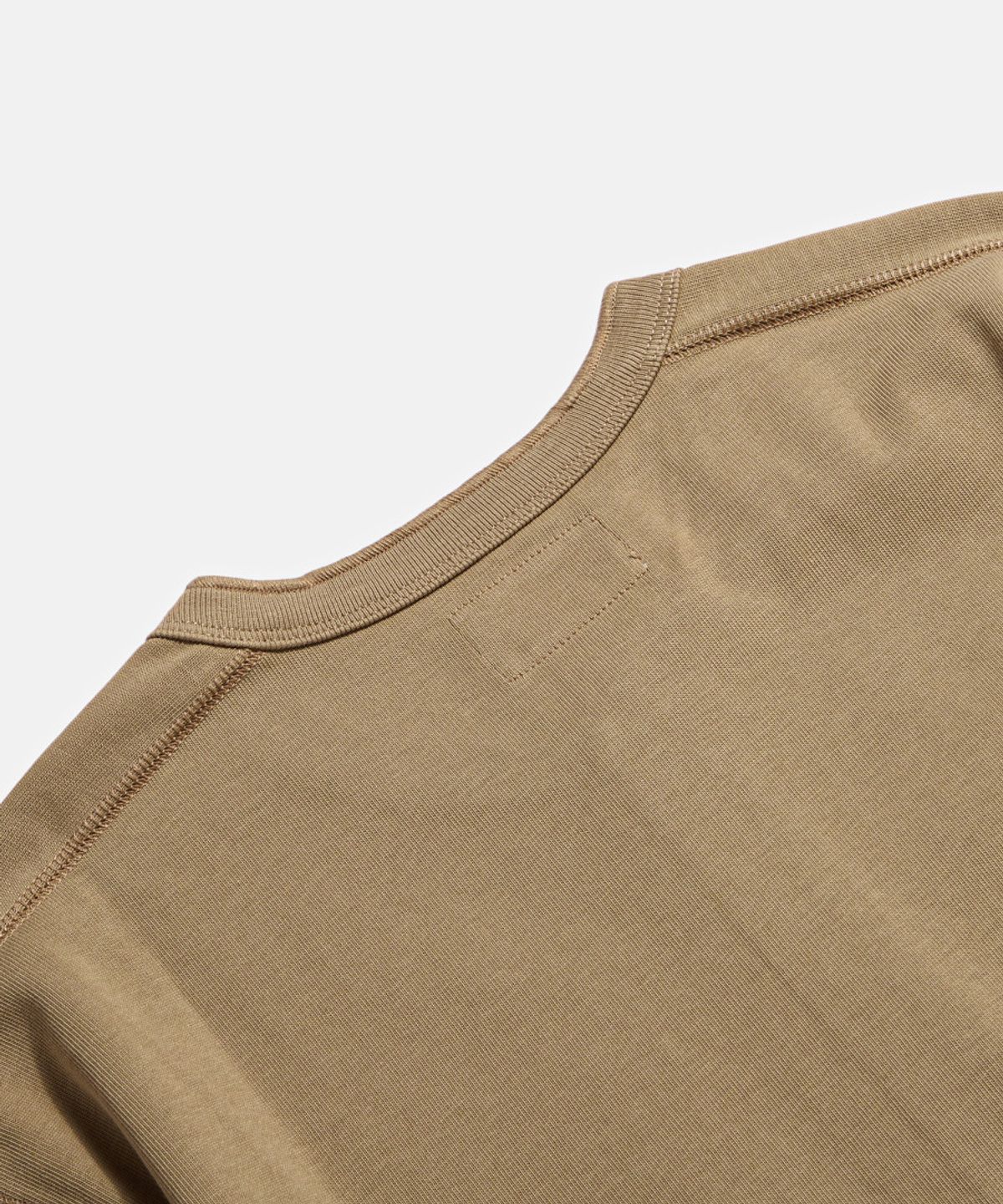 브론슨(BRONSON) Vintage Long Sleeve Henley Shirt Camel