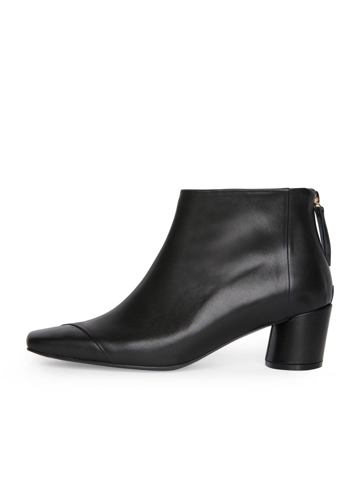 꼼므지(COMMEGEE) Asymmetry Ankle Boots / CG1029BK