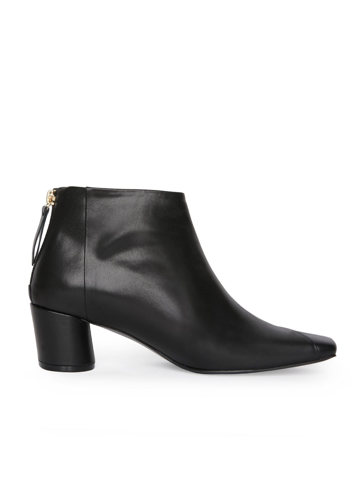 꼼므지(COMMEGEE) Asymmetry Ankle Boots / CG1029BK