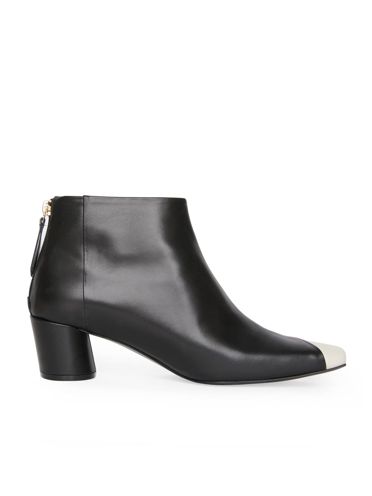 꼼므지(COMMEGEE) Asymmetry Ankle Boots / CG1029IVBK