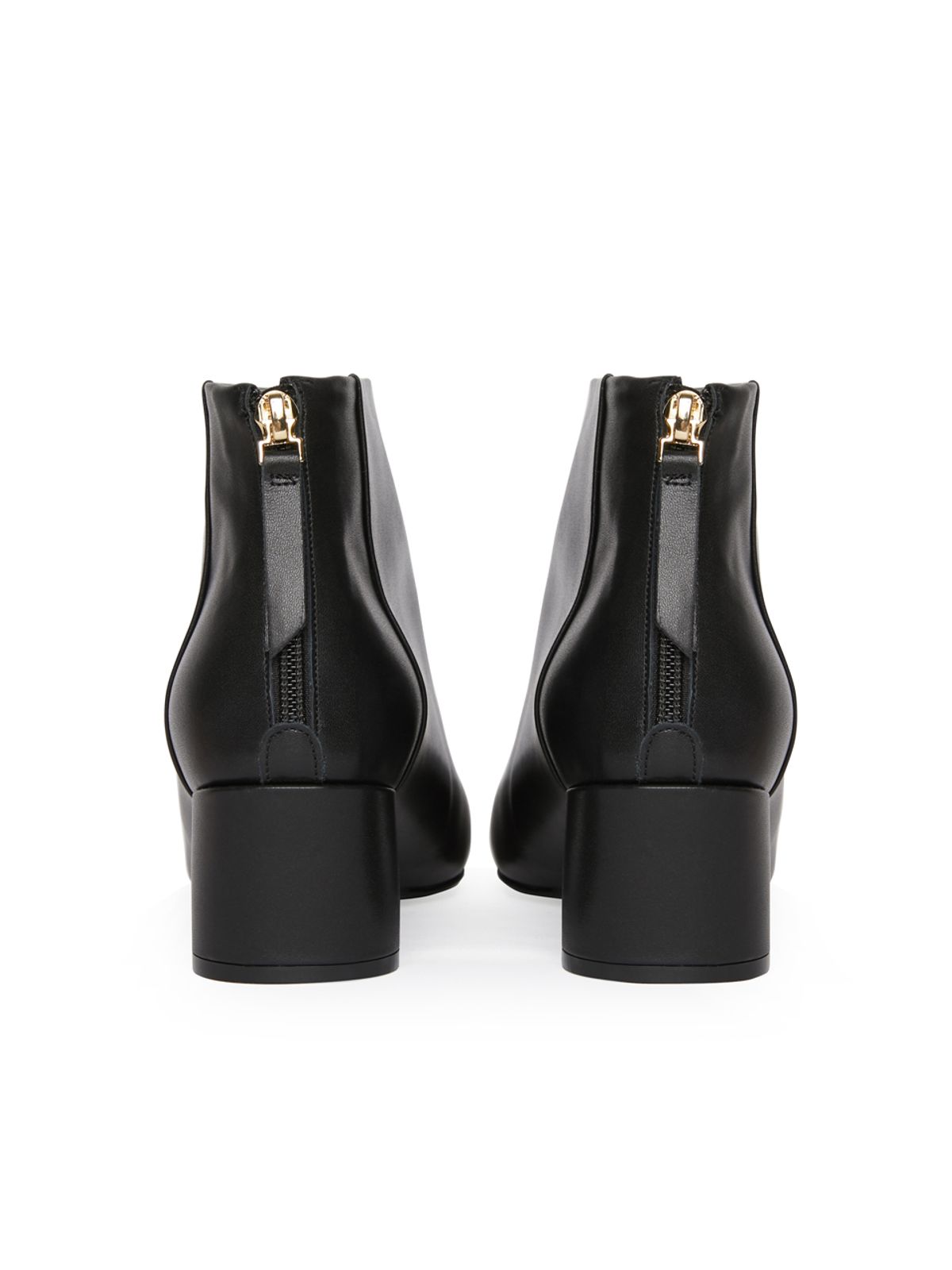 꼼므지(COMMEGEE) Asymmetry Ankle Boots / CG1029IVBK