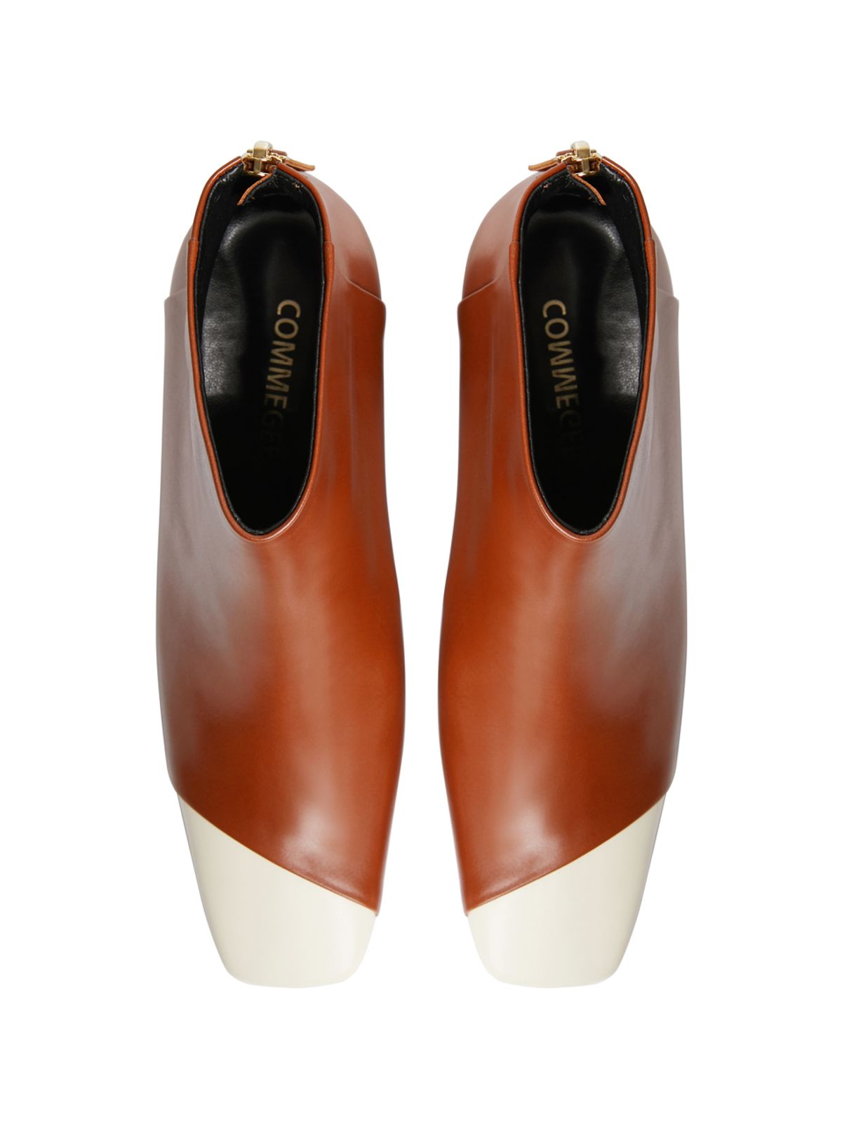 꼼므지(COMMEGEE) Asymmetry Ankle Boots / CG1029IVCA