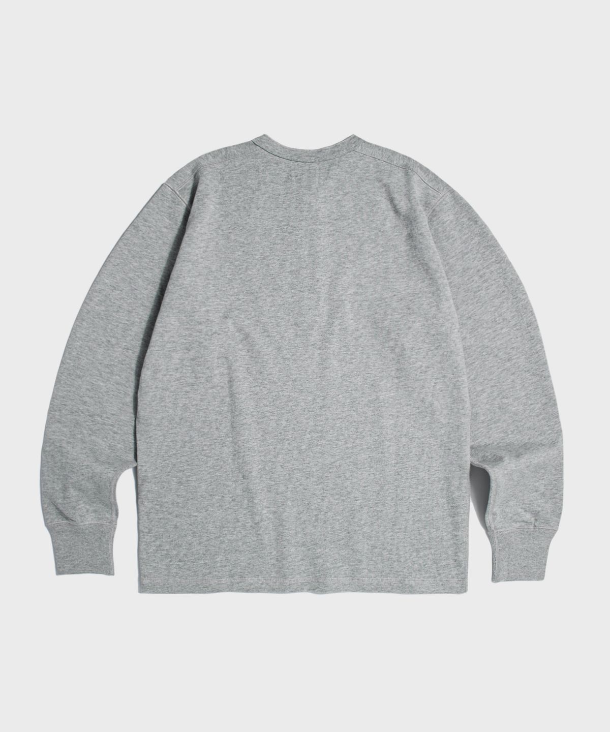 브론슨(BRONSON) Vintage Long Sleeve Henley Shirt Grey