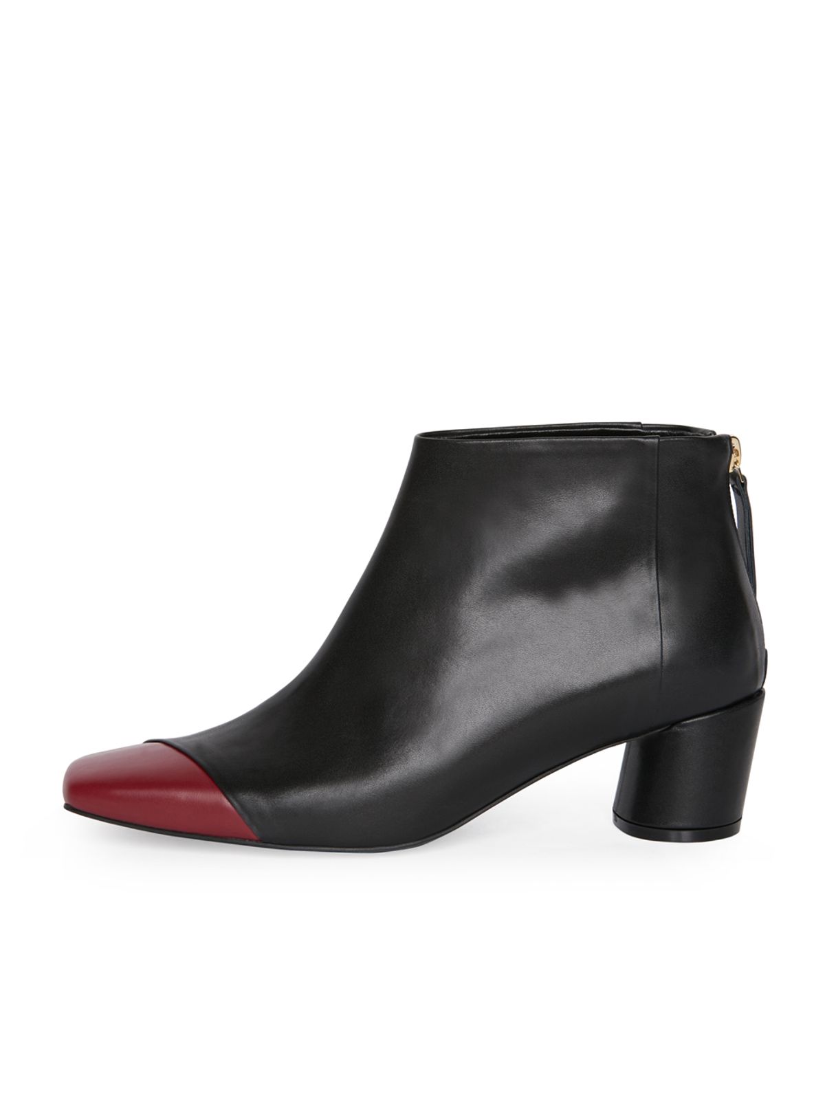 꼼므지(COMMEGEE) Asymmetry Ankle Boots / CG1029WIBK