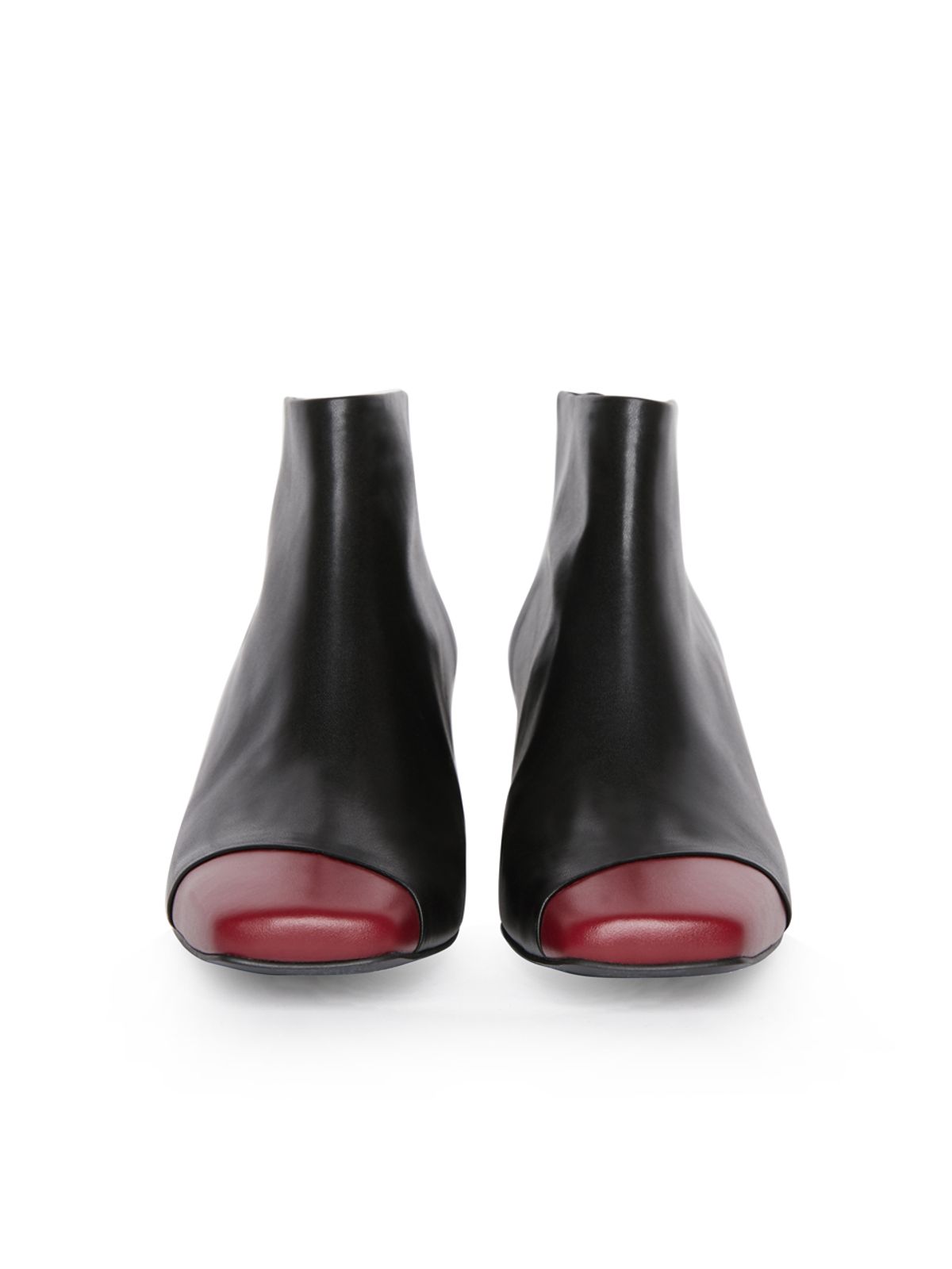 꼼므지(COMMEGEE) Asymmetry Ankle Boots / CG1029WIBK