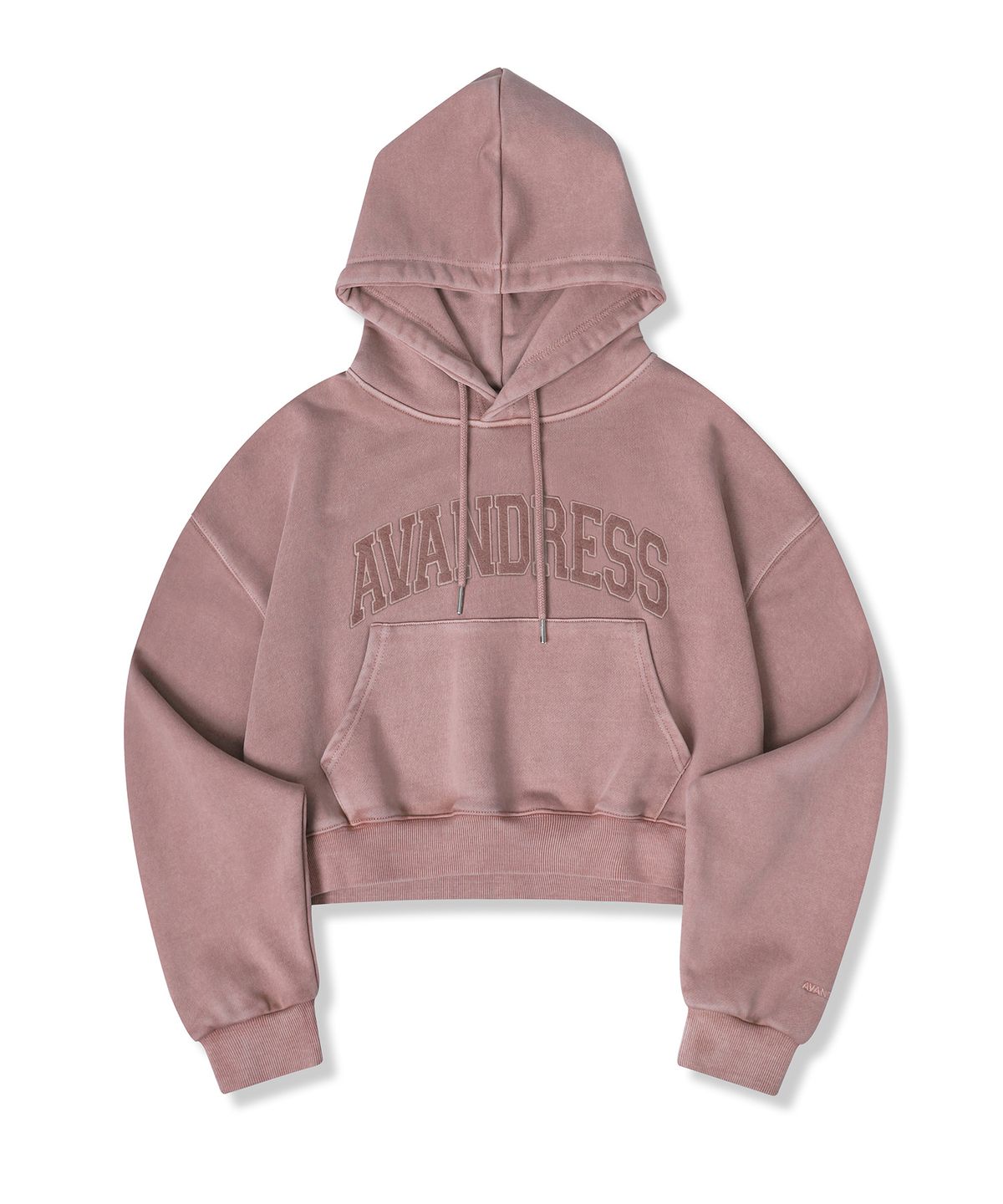 어반드레스(AVANDRESS) Pigment Felt Crop Hoody - 3COL