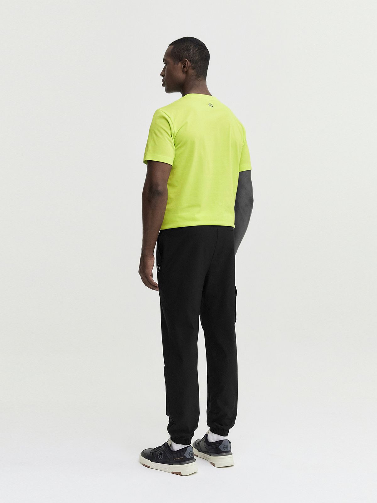 세르지오 타키니(SERGIO TACCHINI) M 고트 우븐 카고 조거 팬츠 (Black)