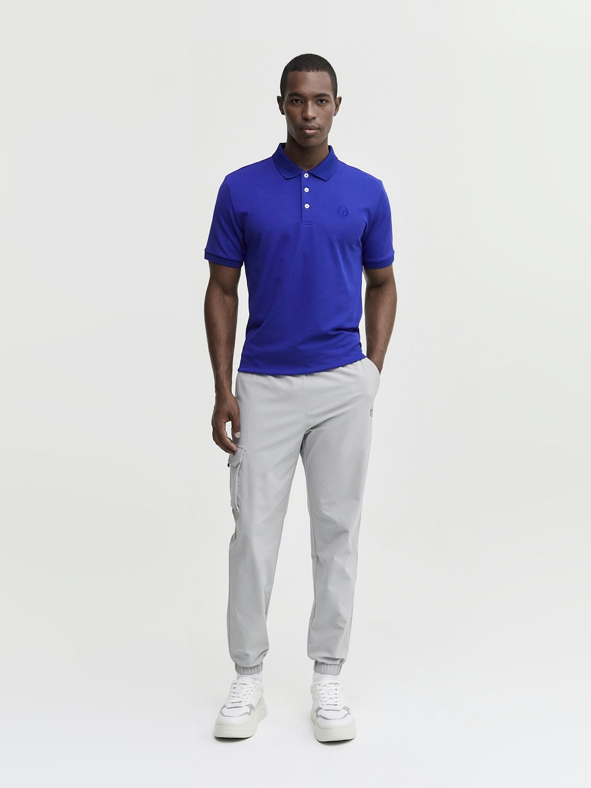 세르지오 타키니(SERGIO TACCHINI) M 고트 우븐 카고 조거 팬츠 (Grey)